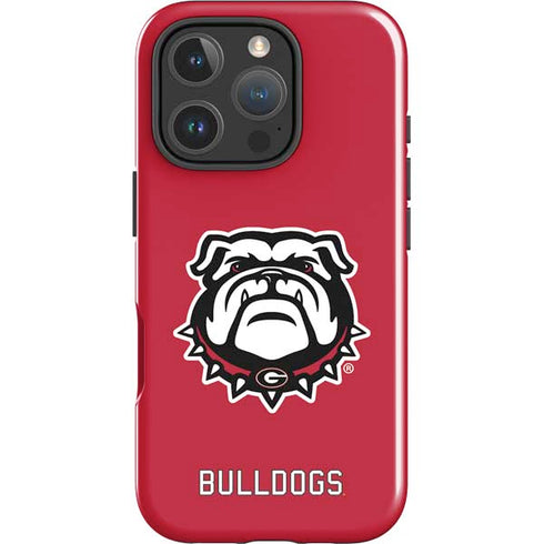 University of Georgia Bulldogs Logo iPhone 16 Pro Max Impact Case